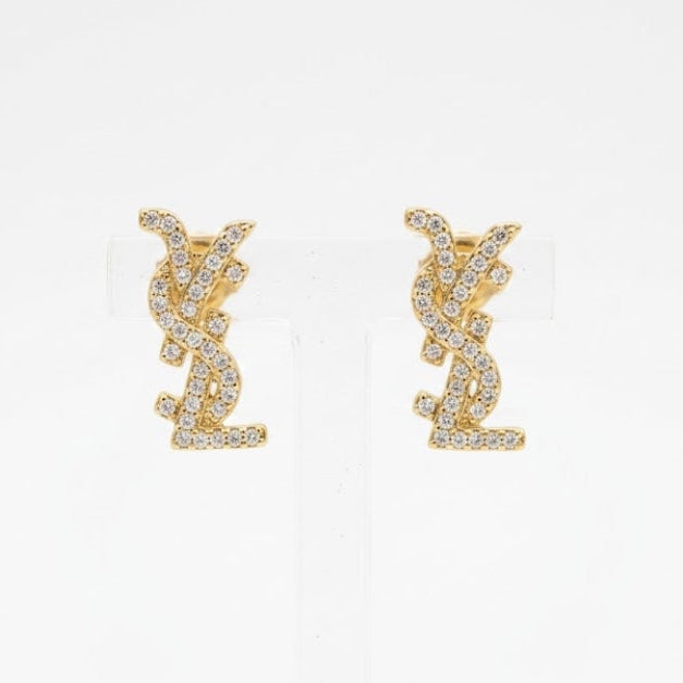 Boucles d’oreilles Y – Doré