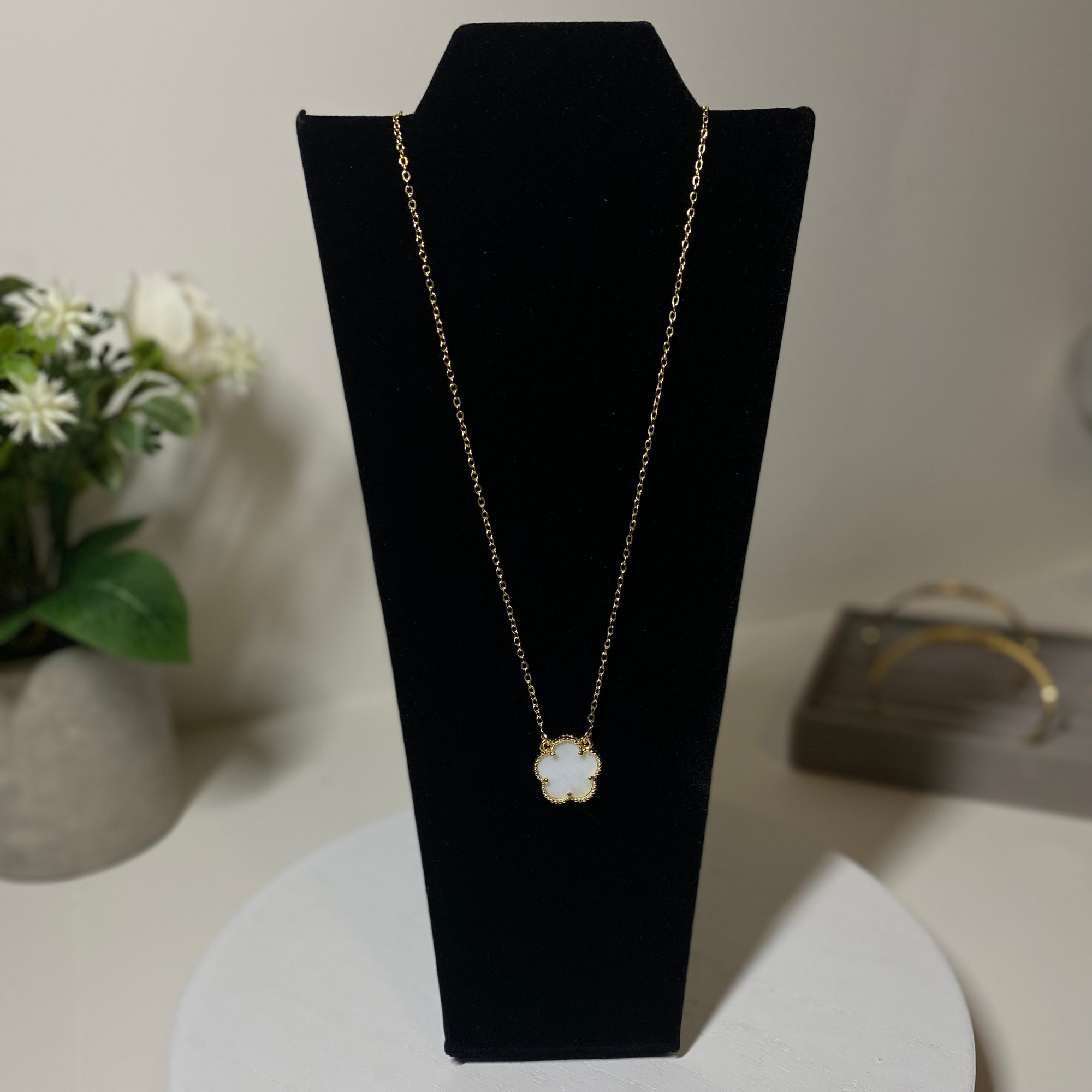 White Lydia Necklace