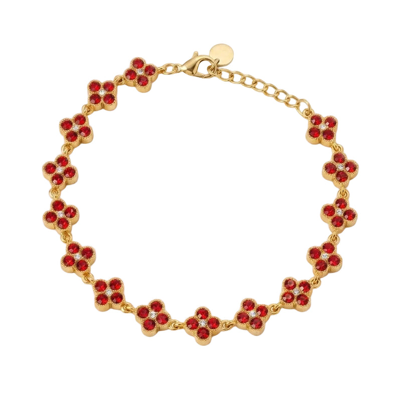 Bracelet Camelia rouge