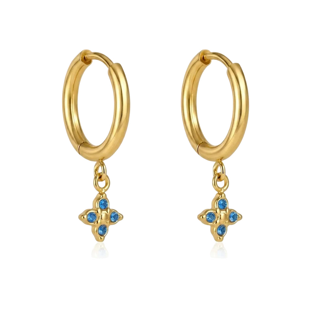 Boucles d'oreilles Camelia Laguna