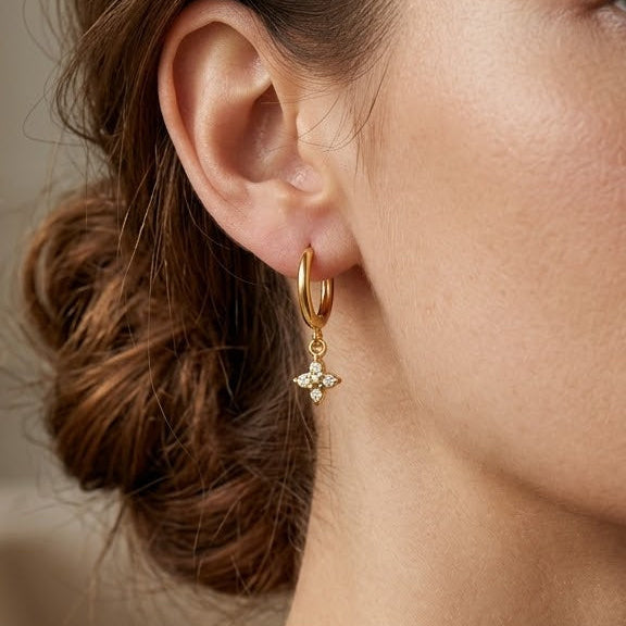 Boucles d'oreilles Camelia